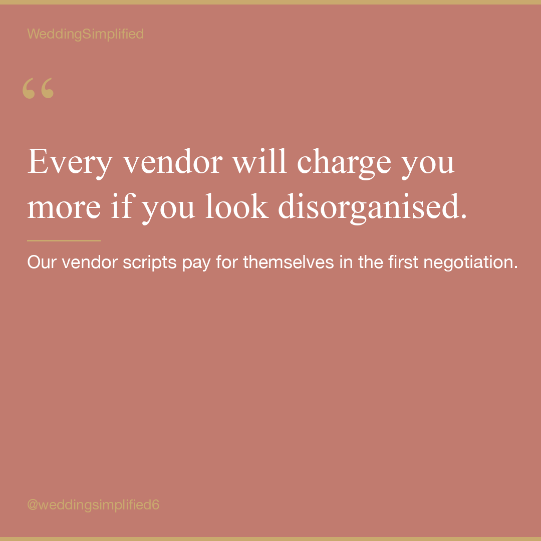 Every Vendor Charges More If You Look Disorganised